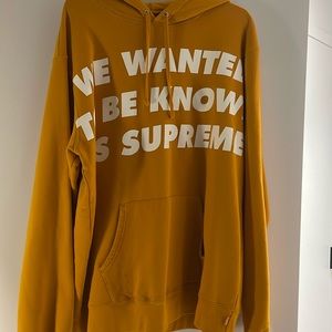Supreme Hoodie; Size: XL; Color: Orange